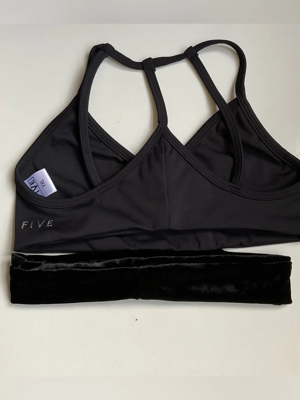 Five Dancewear Maverick Black Velvet Bra